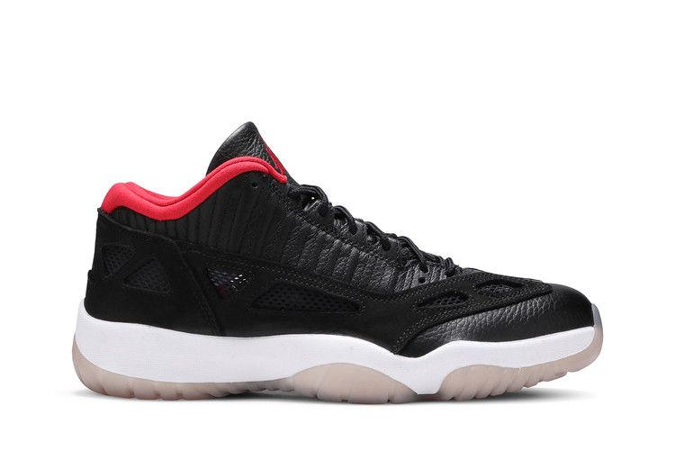 Air Jordan 11 Retro Low IE 'Bred' 2021 — Black/White/True Red