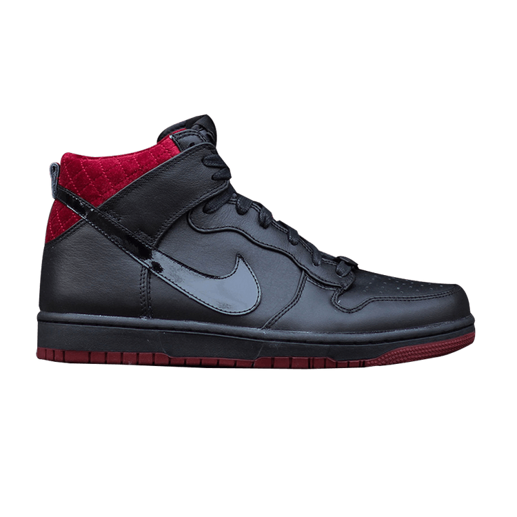 Nike Dunk CMFT PRM QS 'Coffin' — Black/Black-Team Red