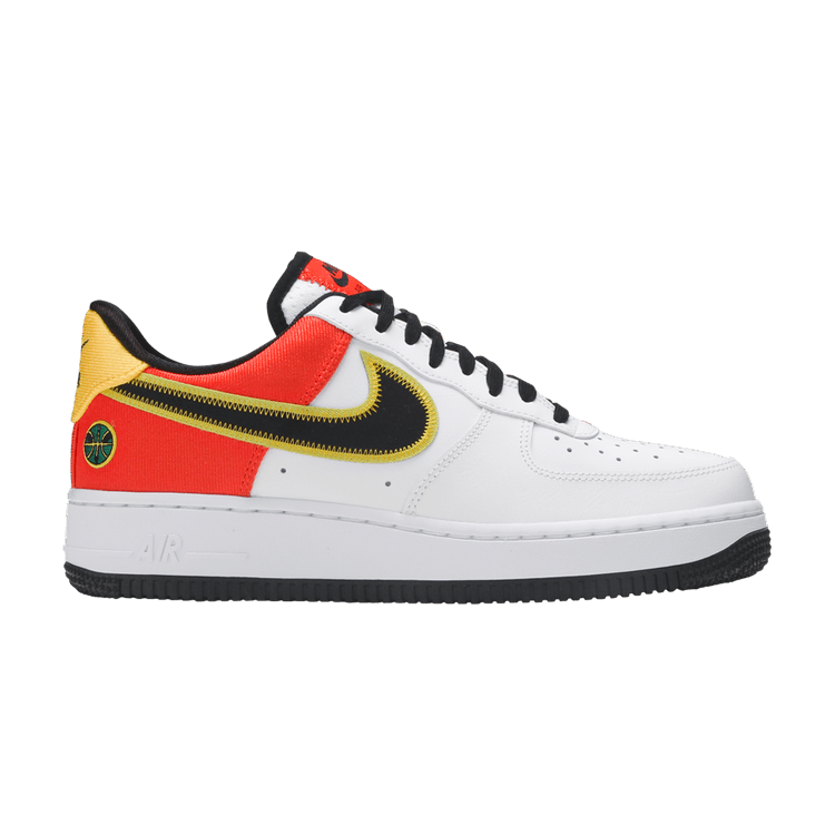 Nike Air Force 1 Low 'Roswell Raygun' — White/Black/Orange Flash/Amarillo