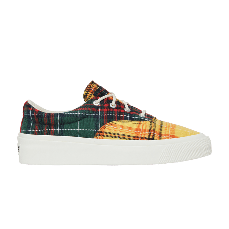 Converse Skid Grip Low 'Twisted Plaid - Egret' — Egret/Multi/Egret