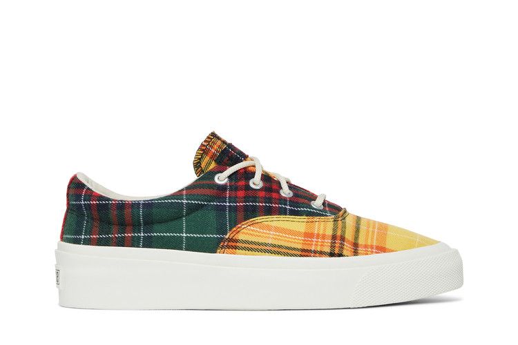 Converse Skid Grip Low 'Twisted Plaid - Egret' — Egret/Multi/Egret