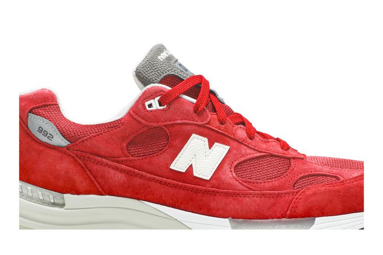 Kith x New Balance 992 Made in USA 'Kithmas Collection - Team Red' — Team Red/Kool Grey