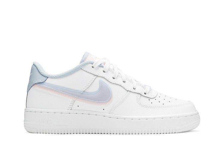 Nike Air Force 1 LV8 GS 'Double Swoosh' — White/Light Armory Blue (2)