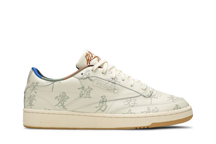 Kung Fu Panda x Reebok Club C 85 'Chinese Calligraphy' — Classic White/Paperwhite/Pebble