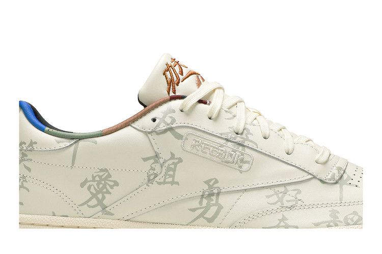 Kung Fu Panda x Reebok Club C 85 'Chinese Calligraphy' — Classic White/Paperwhite/Pebble