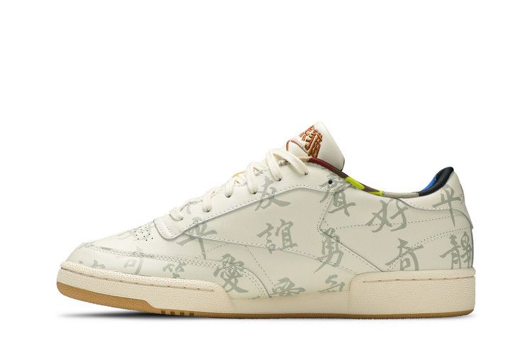 Kung Fu Panda x Reebok Club C 85 'Chinese Calligraphy' — Classic White/Paperwhite/Pebble