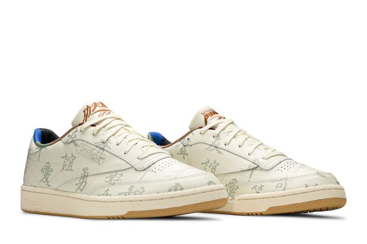 Kung Fu Panda x Reebok Club C 85 'Chinese Calligraphy' — Classic White/Paperwhite/Pebble