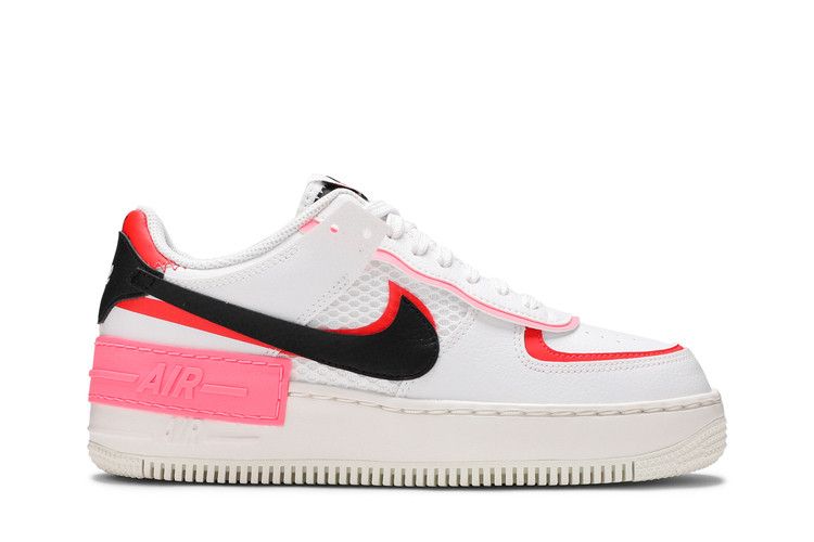 Nike Wmns Air Force 1 Shadow 'White Multi-Color' — White/Chile Red/Sunset Pulse/Black (2)