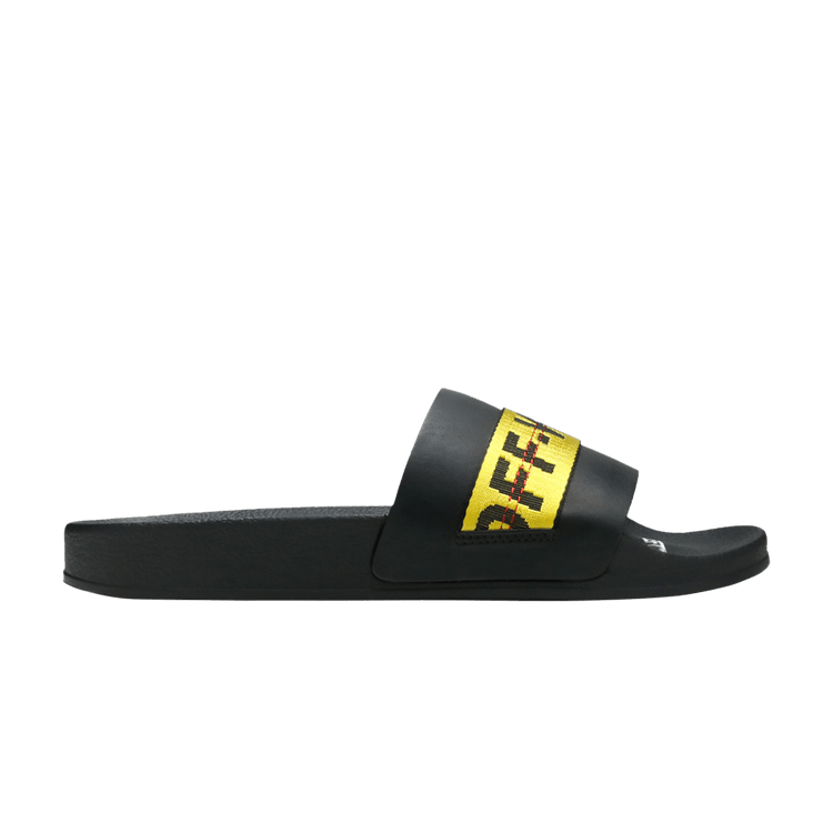 Off-White Sliders 'Black Yellow' — Black/Yellow
