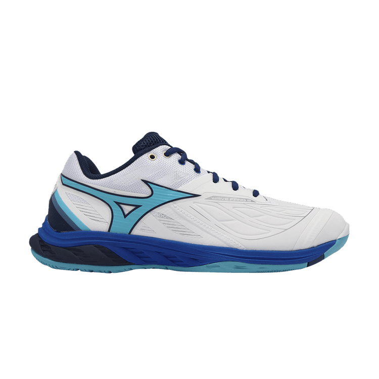 Mizuno Wave Fang 2 Wide 'White River Blue' — White/River Blue/Pageant Blue