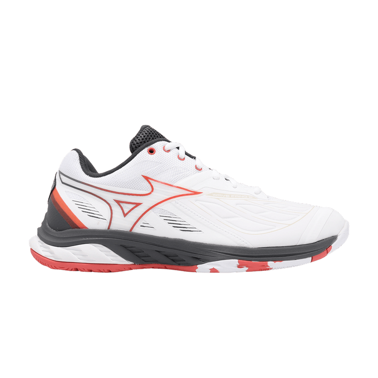 Mizuno Wave Fang 2 Wide 'White Radiant Red Ebony' — White/Radiant Red/Ebony