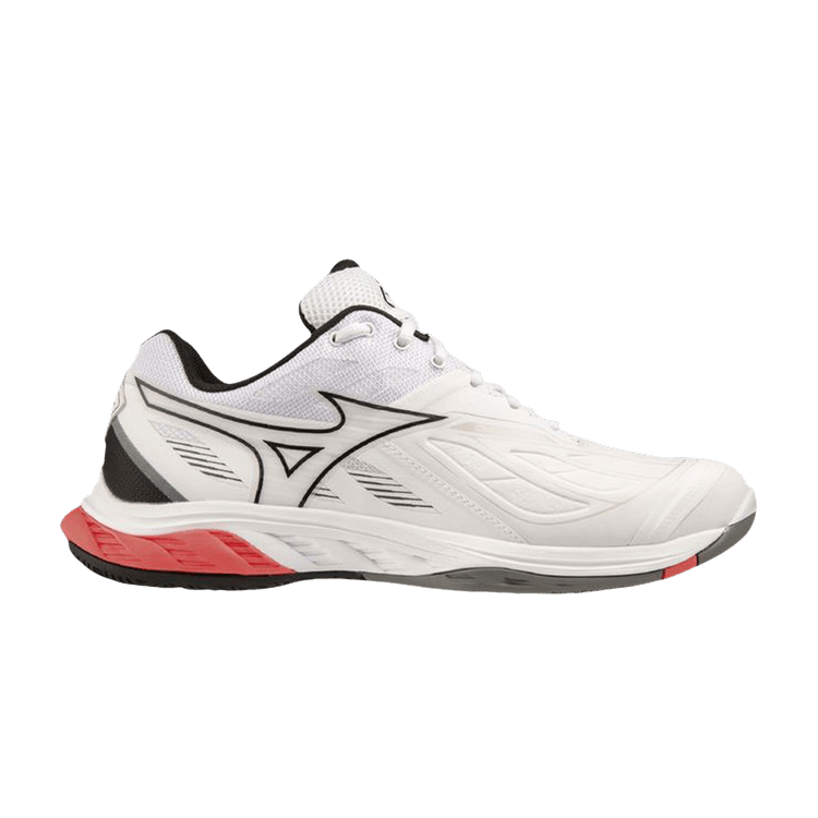 Mizuno Wave Fang 2 'White Fiery Coral' — White/Black/Fiery Coral 2