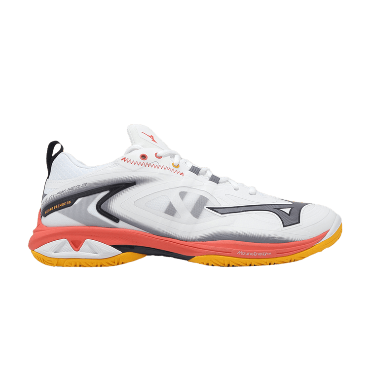 Mizuno Wave Claw Neo 3 Wide 'White Grey Pink' — White/Grey