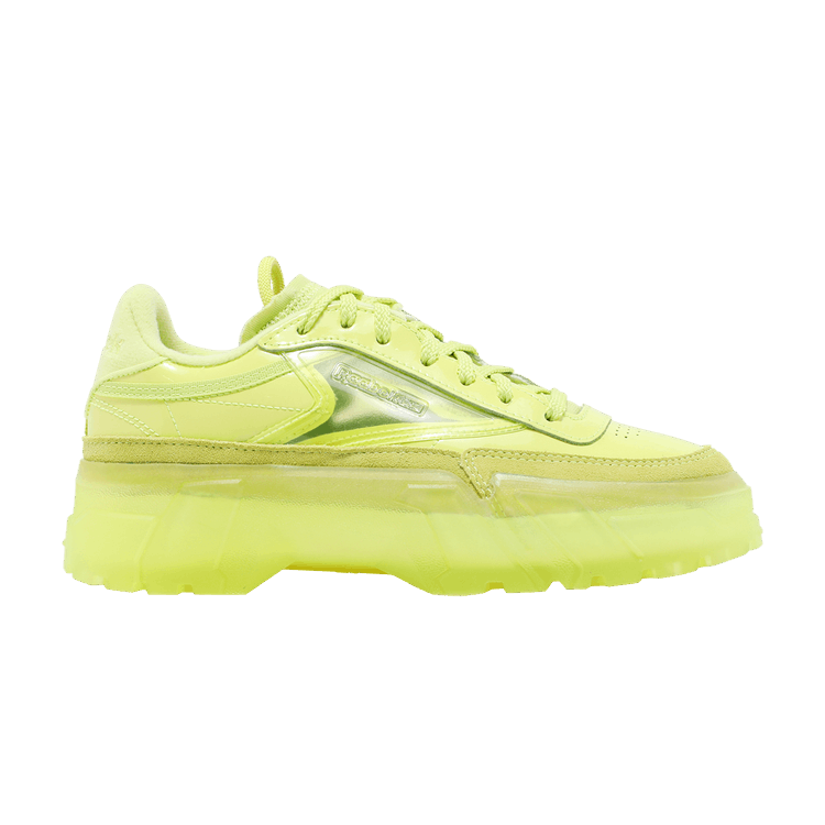 Cardi B x Reebok Wmns Club C 'High Vis Green' — High Vis Green/High Vis Green/Clear