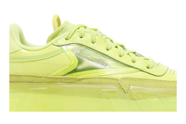 Cardi B x Reebok Wmns Club C 'High Vis Green' — High Vis Green/High Vis Green/Clear