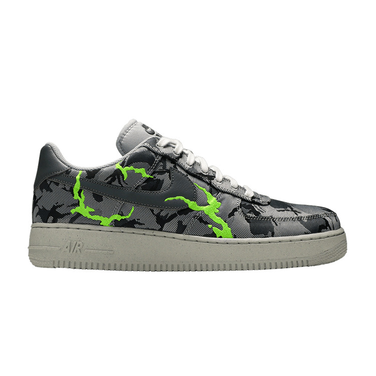 Nike Air Force 1 '07 LX 'Grey Camo' — Light Smoke Grey/Electric Green/Light Bone/Smoke Grey