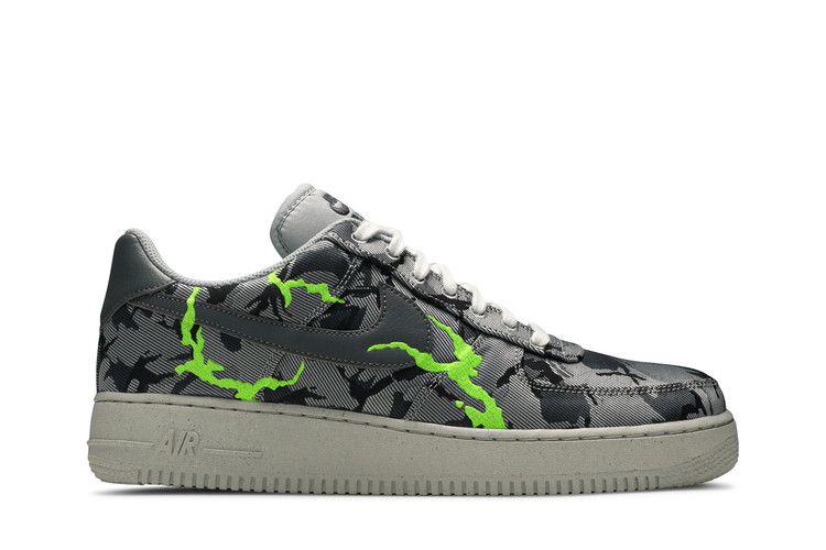 Nike Air Force 1 '07 LX 'Grey Camo' — Light Smoke Grey/Electric Green/Light Bone/Smoke Grey (2)