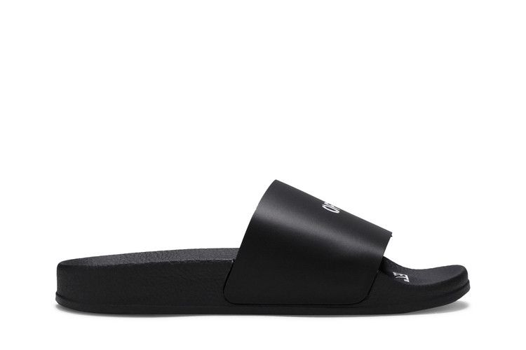 Off-White Wmns Pool Sliders 'Black' — Black/White