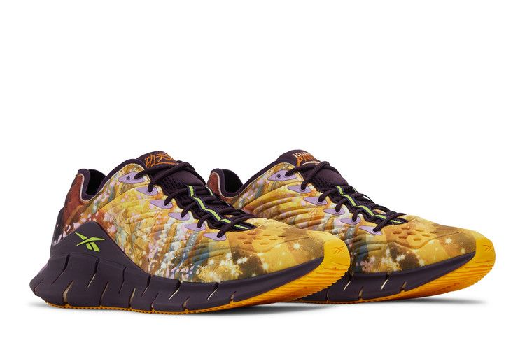 Kung Fu Panda x Reebok Zig Kinetica 'Fighting Spirit' — Marigold/Lavish Purple/Puzzled Purple