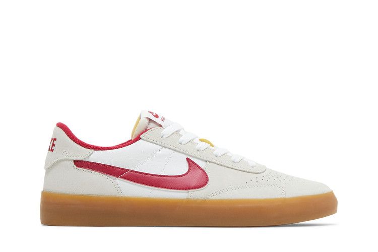 Nike Heritage Vulc SB 'Summit White Cardinal Red' — Summit White/White/Gum Light Brown/Cardinal Red