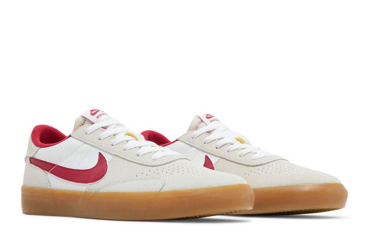 Nike Heritage Vulc SB 'Summit White Cardinal Red' — Summit White/White/Gum Light Brown/Cardinal Red