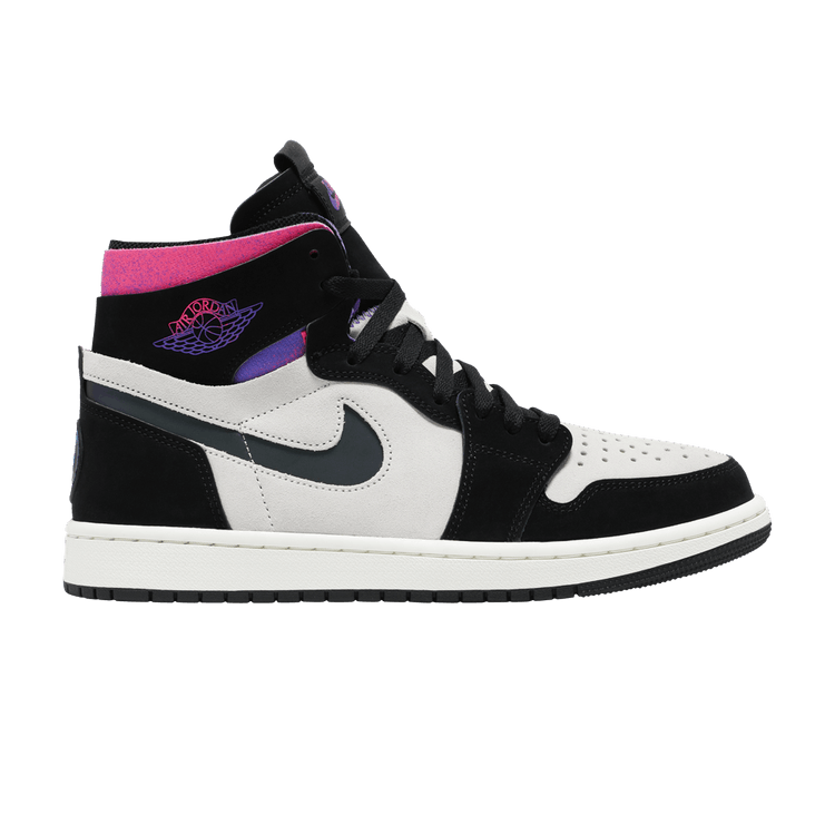 Paris Saint-Germain x Air Jordan 1 High Zoom Comfort 'Paris' — White/Black/Psychic Purple/Hyper Pink