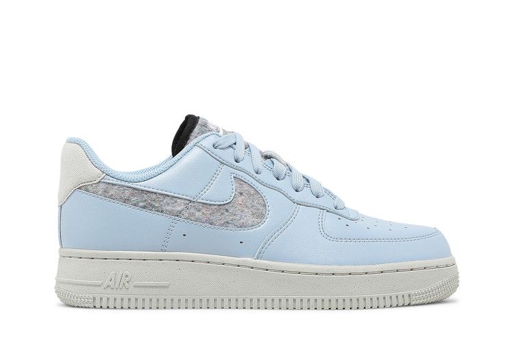Nike Wmns Air Force 1 '07 SE 'Recycled Wool Pack - Light Armory Blue' — Light Armory Blue/Light Bone/Black/Light Armory Blue (2)