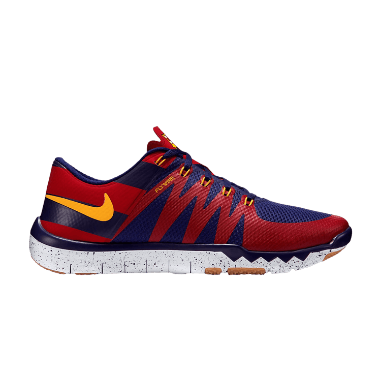 Nike Free Trainer 5.0 V6 AMP 'FC Barcelona' — Storm Red/University Gold/Loyal Blue