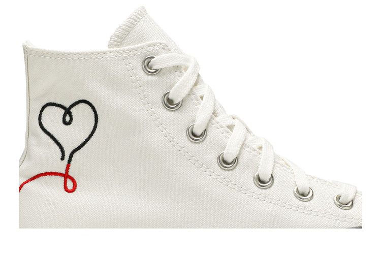 Converse Chuck Taylor All Star High 'Made with Love - White' — Vintage White/Egret/Black