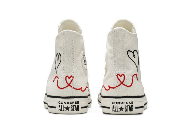 Converse Chuck Taylor All Star High 'Made with Love - White' — Vintage White/Egret/Black