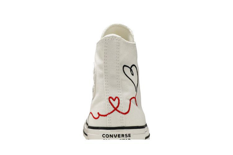 Converse Chuck Taylor All Star High 'Made with Love - White' — Vintage White/Egret/Black