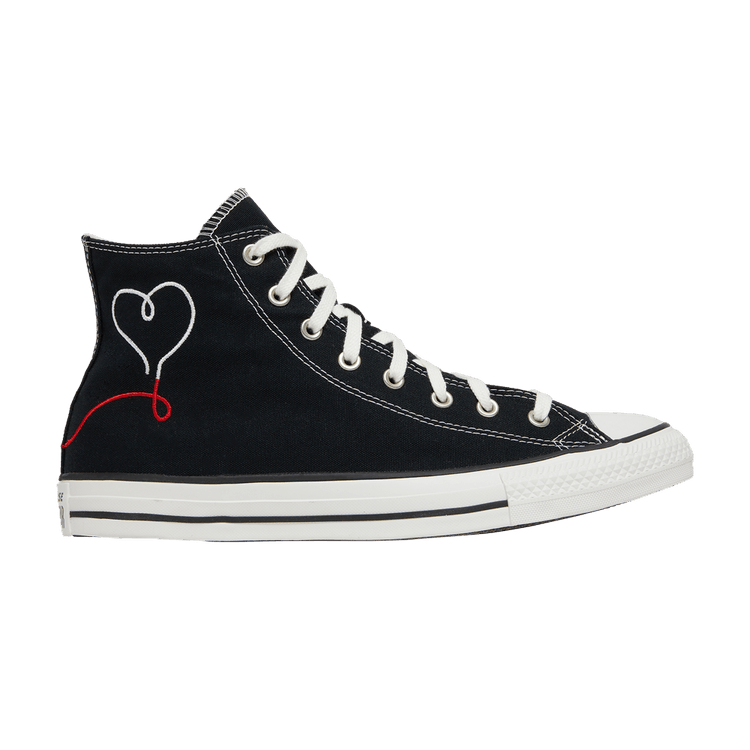 Converse Chuck Taylor All Star High 'Made with Love - Black' — Black/Vintage White/Egret