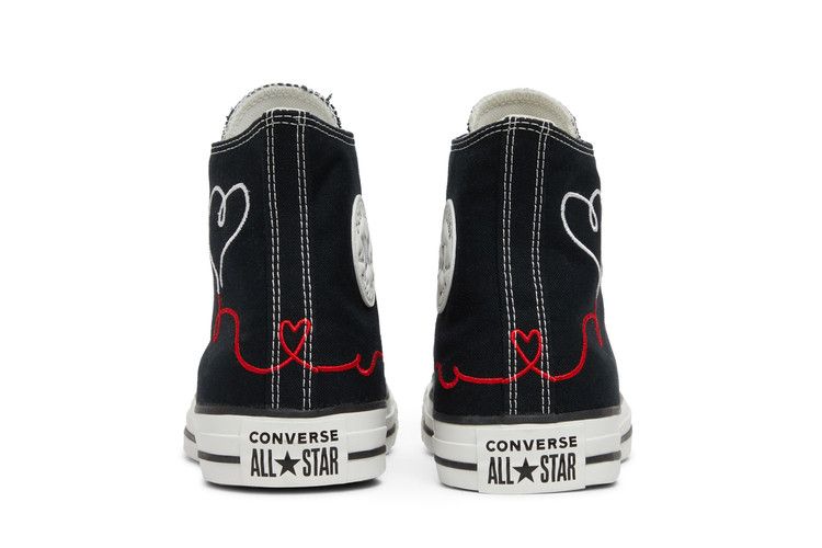 Converse Chuck Taylor All Star High 'Made with Love - Black' — Black/Vintage White/Egret