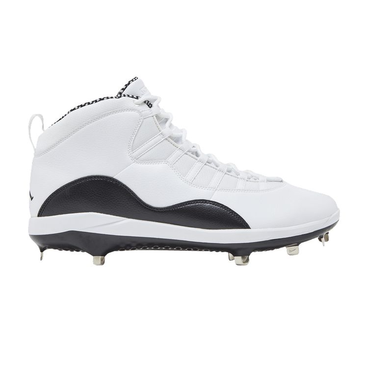 Air Jordan 10 Retro Metal 'White Black' — White/Black
