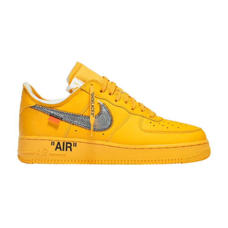Off-White x Nike Air Force 1 Low 'Lemonade' — University Gold/Black/Metallic Silver