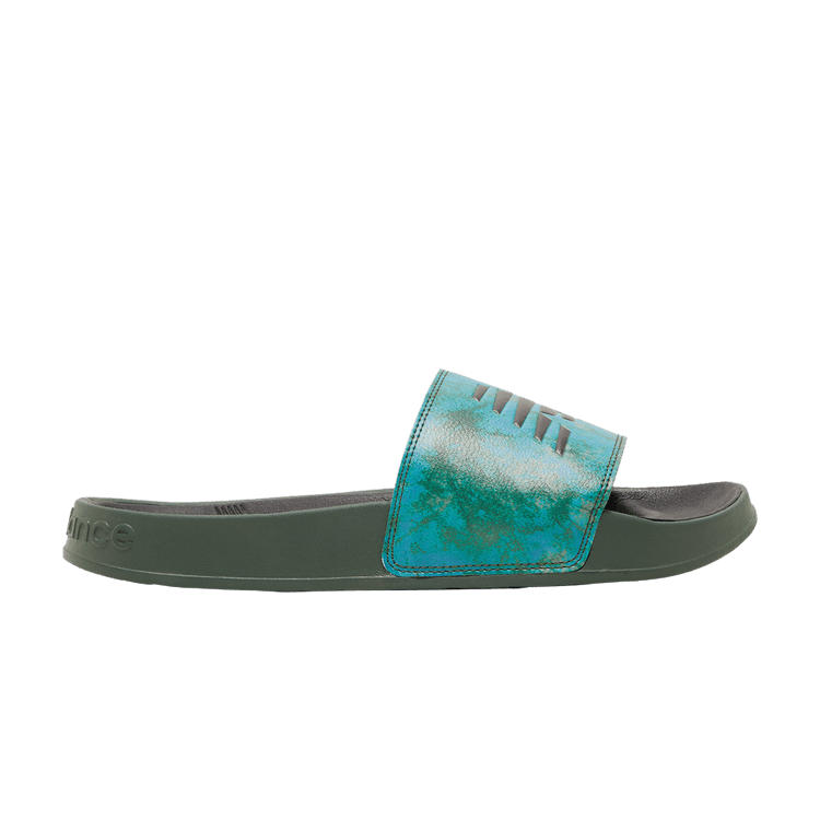 New Balance 200 Slides 'Oak Leaf Green' — Oak Leaf Green/Black Spruce