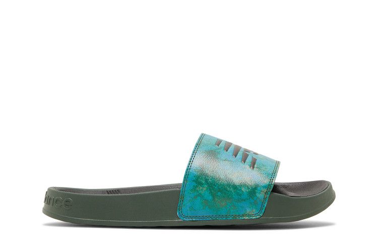 New Balance 200 Slides 'Oak Leaf Green' — Oak Leaf Green/Black Spruce
