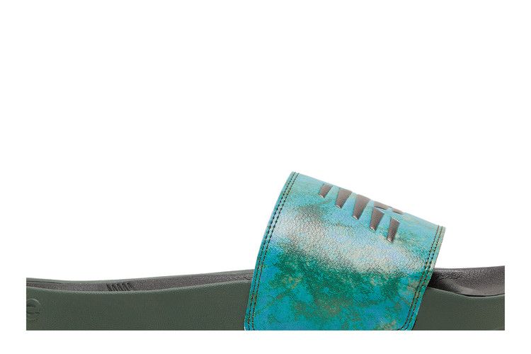 New Balance 200 Slides 'Oak Leaf Green' — Oak Leaf Green/Black Spruce