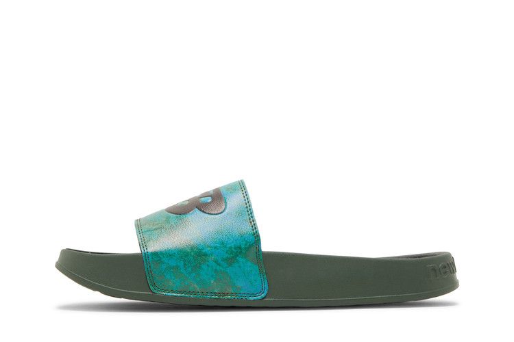 New Balance 200 Slides 'Oak Leaf Green' — Oak Leaf Green/Black Spruce