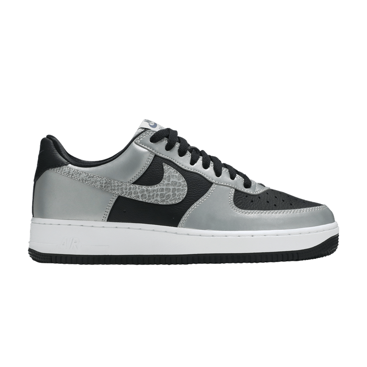 Nike Men's Air Force 1 '3M Snake' 2021 — Black/Silver/Black