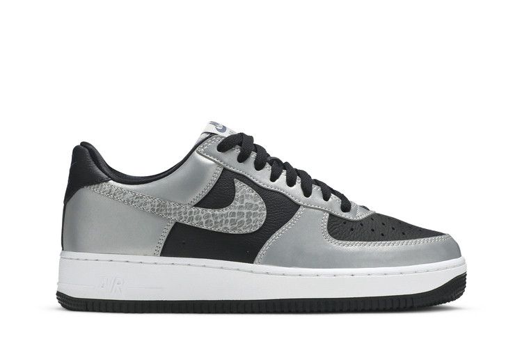 Nike Men's Air Force 1 '3M Snake' 2021 — Black/Silver/Black (2)