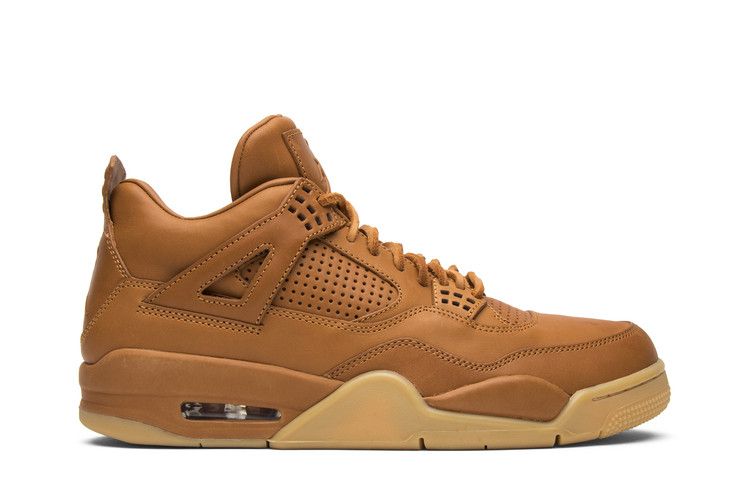Air Jordan 4 Retro Premium 'Wheat' — Ginger/Gum yellow