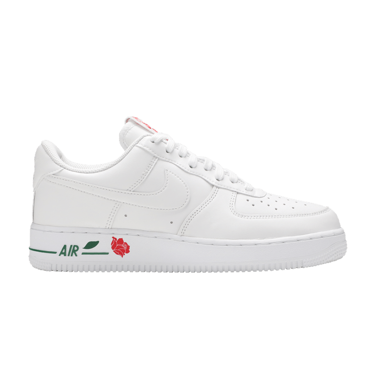 Nike Air Force 1 '07 LX 'Thank You Plastic Bag' — White/White/University Red/Pine Green