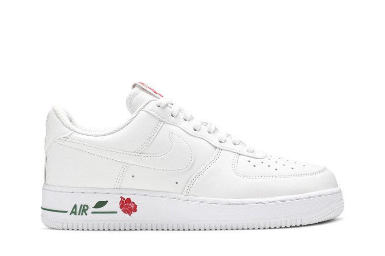 Nike Air Force 1 '07 LX 'Thank You Plastic Bag' — White/White/University Red/Pine Green (2)
