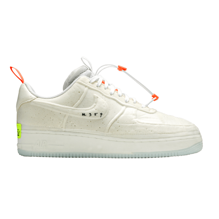 Nike Air Force 1 Low Experimental 'Sail' — White/Sail/Atomic Orange/Black