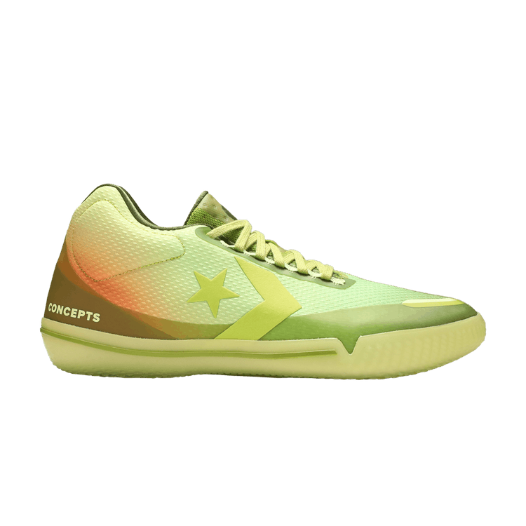 Converse Concepts x All Star BB Evo 'Southern Flame' — Shadow Lime/Green Oasis