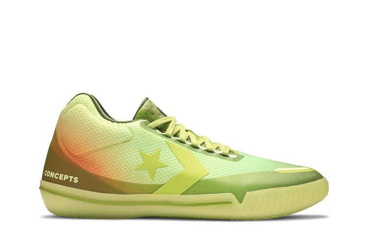 Converse Concepts x All Star BB Evo 'Southern Flame' — Shadow Lime/Green Oasis