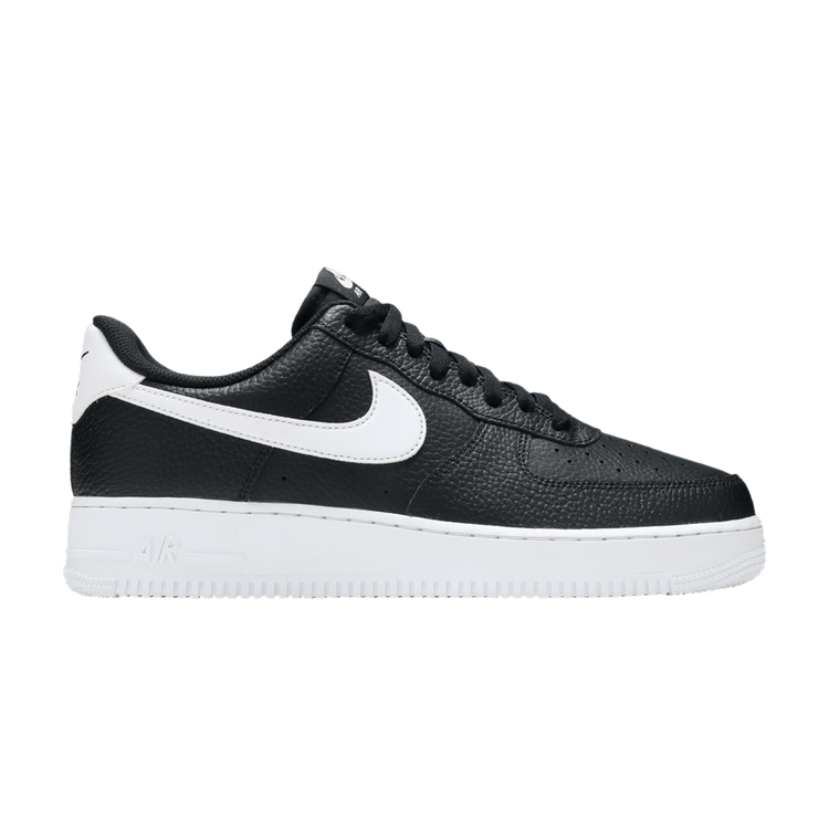Nike Air Force 1 '07 'Black White Tumbled' — Black/White