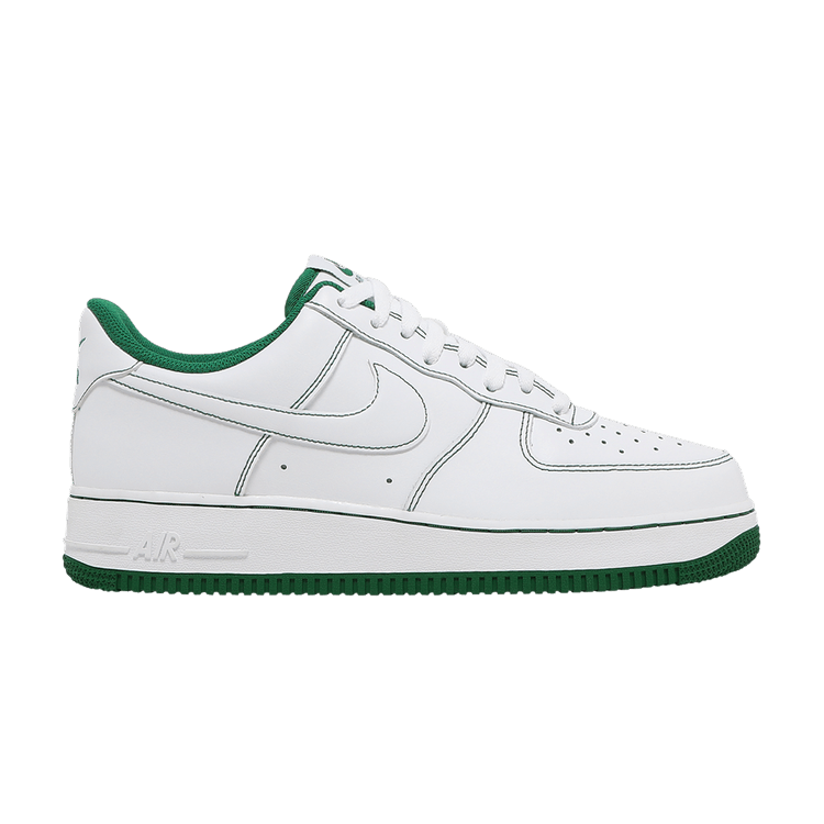 Nike Air Force 1 '07 'Contrast Stitch - White Pine Green' — White/White/Pine Green
