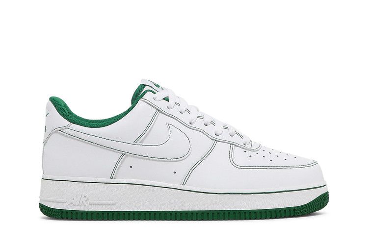 Nike Air Force 1 '07 'Contrast Stitch - White Pine Green' — White/White/Pine Green (2)